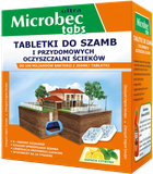 Упаковка таблеток для вигрібних ям і септиків Bros Microbec Ultra з ароматом лимона 20 г х 16 шт (5904517058620)