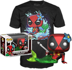 Подарунковий набір Funko Pop! & Tee Marvel Deadpool Mermaid Exclusive Фігурка 9 см + Футболка Розмір S (889698340335)