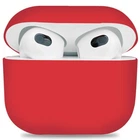 Силиконовый чехол для наушников Apple AirPods 3, Ultrathin Silicone Case, красный, защитный кейс, ультратонкий и легкий, защита от царапин и пыли, мягкий силикон, ArmorStandart (ARM60293)