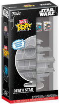 Полиця для демонстрації Funko Bitty Pop! Disney Star Wars Death Star 20 см + Фігурки Імператор Палпатін 2.3 см Дарт Вейдер 2.3 см (889698812931)