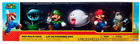 Zestaw figurek Jakks Pacific Super Mario Bros Mario + Luigi + Boo + Dry Bones + Bone Piranha Plant 6 cm 5 szt (0192995400870)