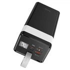 Універсальна мобільна батарея Повербанк Hoco J86 400000mAh з ліхтарем Black