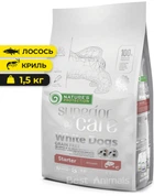 Сухой беззерновой корм для щенков Nature's Protection Superior Care White Dogs Grain Free Starter All Breeds