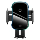 Автодержатель с функцией беспроводной зарядки Baseus Light Electric 15W Black (WXHW03-01)