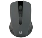 Компьютерная мышка беспроводная Defender Accura MM-935, USB, оптическая, 1600 dpi, 4 кнопки, 2xAAA, покрытие "Soft Touch" Gray/Black