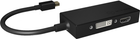 Adapter Icy Box IB-AC1032 MiniDisplayPort - HDMI / DVI-D / VGA (4250078165651)