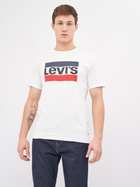Koszulka męska bawełniana Levi's Sportswear Logo Graphic 39636-0000 S Biała (5400537535160)