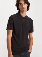 Koszulka polo męska elegancka Levi's Slim Housemark A4842-0015 M Czarna (5401105438272)