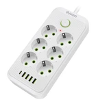 Сетевой фильтр-удлинитель DYXON 6+5 USB-A + USB-C (PD) Power switch 3 Meters White