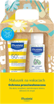 Zestaw Mustela Maluszek Na Wakacjach mleczko przeciwsloneczne 40 ml + żel delikatny 100 ml (5905794263189)