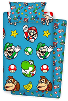 Komplet pościeli dziecięcej Nintendo Super Mario 90 cm (8436580113977)