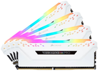 Pamięć RAM Corsair DDR4-3200 32768MB PC4-25600 (Kit of 4x8192) Vengeance RGB Pro White (CMW32GX4M4C3200C16W)