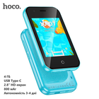Дитячий мобільний телефон Hoco Y102 (4 ГБ, Type-C, 2.8” HD-екран, автономність 3-4 дні, смартфон) - Синій