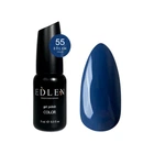 Гель-лак Edlen Color 55, приглушенно-синий, 9 мл