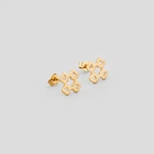 Серебряные серьги с позолотой Minimal 20429-50пб