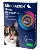 Милпразон плюс KRKA для кошек больше 2 кг, 2 таб