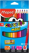 Олівці кольорові Maped Color Peps Maxi 12 кольорів (MP.834010)