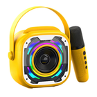 Bluetooth колонка V11 + два микрофона Yellow