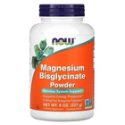 Бісгліцинат магнію в порошку "Magnesium Bigglycinate Powder", Now Foods, 227 г