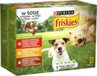 Karma mokra dla psów Purina Friskies z mięsem i warzywami w sosie 12 szt x 100 g (7613035343627)