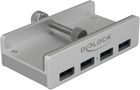 USB-хаб Delock External USB 3.0 4 Port з фіксуючим гвинтом (4043619640461)