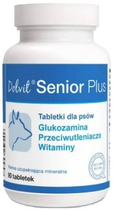 Witaminy dla psów i kotów Dolfos Dolvit Senior Plus glukozamina 90 tabletek (5902232645897)