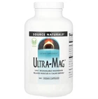 Магний, Source Naturals, Ultra-Mag , 360 веганских капсул