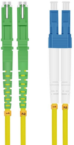 Patchcord światłowodowy Helos złącze dupleksowe E2000/APC (LSH) do LC Wielokolorowy 2 m (4005938546619)