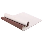 Коврик для фитнеса и йоги Bloom Flowers Yoga Mat 7031 размер 183x66x0,7см White-Brown