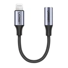 Переходник UGREEN US211 Lightning to 3.5 мм 10 см для аудио папа-мама Plug & Play (C06016E722B8)