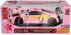 Metalowy model RMZ Hobby samochód sportowy Audi R8 EvaRT 1:32 Różowy (5905422081024)