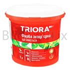 Фарба інтер'єрна TRIORA Що миється акрилова 1,4 кг біла матова