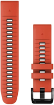 Ремінець Garmin QuickFit Silicone Band 22mm Flame Red/Graphite (010-13280-04)