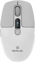 Мышь Real-El RM-480W Wireless/Bluetooth/USB White (EL123200050)