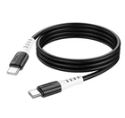 Кабель для зарядки и передачи данных Hoco X82 Type-C to Type-C 60W силиконовый Silicone Black