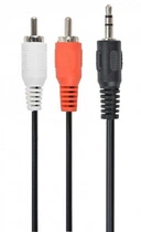 Кабель аудио Cablexpert Jack 3.5мм на 2xRCA ("тюльпан") длина 5.0 м (CCA-458 5m)