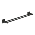 Держатель для полотенец двойной GROHE QuickFix Start Cube 411042430 654мм прямоугольный металл черный CV034628