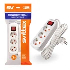 SV-011-3 Удлинитель электрический SVITTEX 3гнезда с заземлением и выключателем 3 м