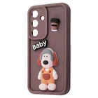 Чохол ударостійкий з захистом камери Pretty Things Case Samsung Galaxy S24 FE brown/baby