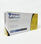 Вінілові оглядові рукавички Medicom SafeTouch (чорні) М-size, 100шт./уп. - 11132-В