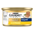Упаковка влажного корма для кошек Purina Gourmet Gold Паштет с курицей