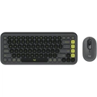 Комплект бездротовий (клавіатура, миша) Logitech Pop Icon Combo Graphite (920-013156) Сірий