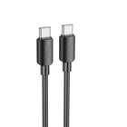 Кабель Hoco Type-C to Type-C Hyper fast charging data cable X96 |1m, 60W/3A| чорний