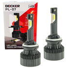 Автомобільні світлодіодні LED лампи у фару головного світла Decker LED H27 6000K 12000Lm PL-07 9-32V 60W