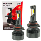 Автомобильные светодиодные LED лампы в фару головного света Decker LED HB3 6000K 12000Lm PL-07 9-32V 60W