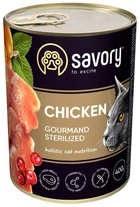 Корм Savory Cat Can Adult Sterilised 400 г