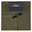 Туристическое полотенце Tribe з мікрофібри в чохлі Pocket Towel 60х120 L Army-green (T-LC-0001-L-army-green)