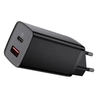 Сітчастий зарядний пристрій Baseus GaN2 Lite Quick Charger C+U 65W EU Black (CCGAN2L-B01)