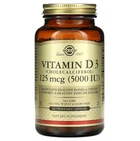 Вітаміни Solgar Vitamin D3 Cholecalciferol 125 мкг 5000 IU 240 капсул