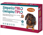 Жувальні таблетки від бліх, кліщів, глистів Simparica Trio для собак 5-10кг, 1 таблетка